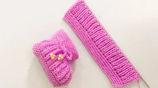 Very Easy Knitting Baby Booties , Shoes , Boots, Socks ,Slippers