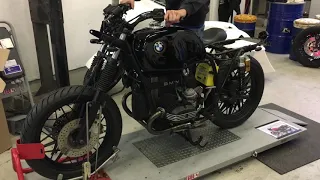 BMW R-65 with Siebenrock Power Kit 860, first start / primo avvio