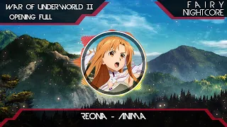 『Nightcore』 ReoNa - Anima 『Sword Art Online: Alicization War of Underworld Part 2 Full Opening』