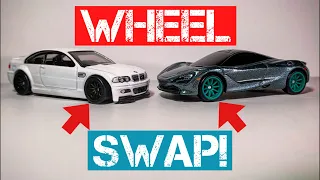 Hot Wheels Cars PREMIUM Fast and Furious Custom Wheel Swap!! McLaren 720s and BMW E46 M3!!