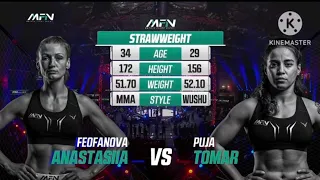 Mfn12 Pooja tomar vs Anastasia Feofanova #indianmma #maibaadalhu