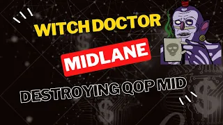 HOW TO PLAY MID WITCH DOCTOR AGAINST QOP 7.34B WITH BOUNCE TRUE STRIKE WARD + AGHANIM SHARD