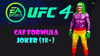 CAF FORMULA- CRAZY JOKER (18+)  UFC 4 - Subscribe to the channel✔ (EA Sports UFC 4)  PS 5 PS 4