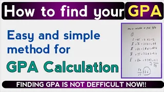 GPA Calculation| how to find GPA| GPA finding easy method| how to calculate CGPA
