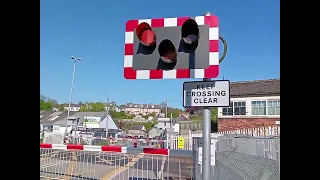 Creaky Barrier at Lostwithiel Station Level Crossing, Cornwall