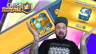 Clash Royale: OMG LV10 Clan Chest + Legendary Chest opening SAME DAY!