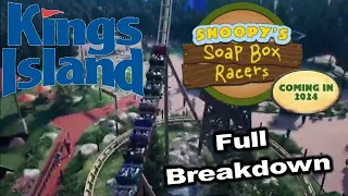 Kings Island’s NEW COASTER - Snoopy’s Soap Box Racers BREAKDOWN