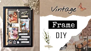 DIY vintage frame//#aesthetic #vintage#howtomakevintageframe#diy #diycrafts