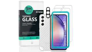 Samsung Galaxy A54 5G Tempered glass ibywind Protector- Easy Install Kit And Camera Lens Protector