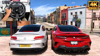 BMW M8 Coupe & Mercedes-AMG C63 S Coupe | Forza Horizon 5 | Thrustmaster T300RS gameplay