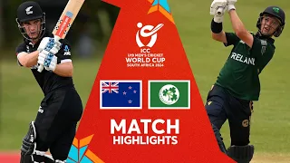 New Zealand v Ireland | Match Highlights | U19 CWC 2024