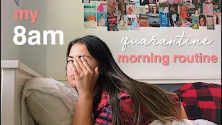 my 8am online school morning routine *quarantined*
