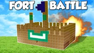 BOX FORT BATTLE?! - Garry's Mod Gameplay - Gmod Building a Box Fort Battle Challenge!