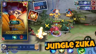 Zuka Jungle Pro Gameplay | Unbelievable Damage 1 sec Quad Kill | Arena Of Valor | AoV | RoV