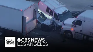 Suspect in custody after dangerous pursuit on 405 Freeway