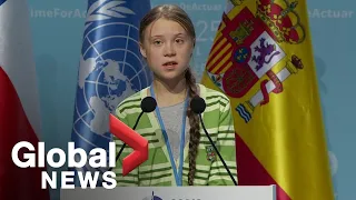 Greta Thunberg denounces world leaders' "creative PR" in climate flight at UN summit