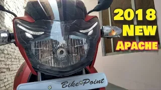 2018 New Tvs Apache 160 RTR BS4 Review Price Mileage New Features good & Bad Point In Hindi