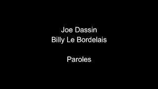 Joe Dassin-Billy Le Bordelais-paroles