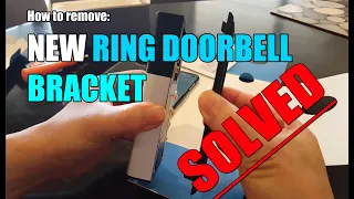 How to Remove Bracket Cover from All New Ring Doorbell | NO TOOLS REQUIRED