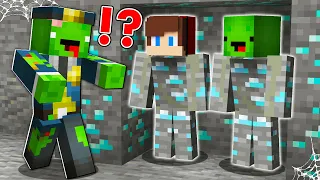 How Mikey and JJ Became Diamond ORE and ESCAPE From Mikey Zombie POLICE in Minecraft ? - (Maizen)