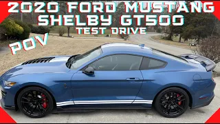 2020 FORD MUSTANG SHELBY GT500 POV TEST DRIVE, EXHAUST, INTERIOR, EXTERIOR. FIRST IMPRESSIONS