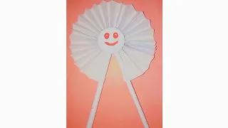 How to make paper fan from waste paper /Summer special paper hand fan/Easy paper fan craft