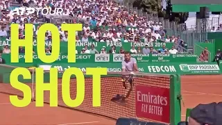 Hot Shot: Dimitrov Spins Drop Volley Back Into The Net Against Nadal! | Monte-Carlo 2019