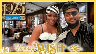 We ate Breakfast & Dinner at 1923 aboard the BRAND NEW Disney WISH on PIRATE NIGHT!