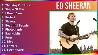 Ed Sheeran 2024 MIX Las Mejores Canciones - Thinking Out Loud, Shape Of You, I Don't Care, Perfect