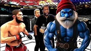 UFC 4 Khabib Nurmagomedov vs. Father Smurf Ea Sports UFC 4 Epic Fight