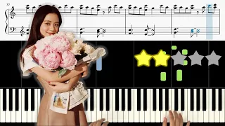 JISOO - FLOWER(꽃) 🎹《Piano Tutorial》 ⭐⭐☆☆☆