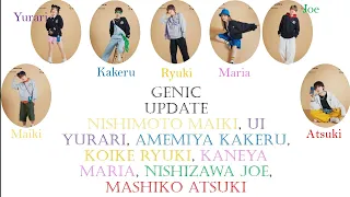 GENIC - UPDATE (Kan/Rom/Eng Lyrics)