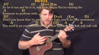 Hey Jude (The Beatles) Ukulele Cover Lesson in D with Chords/Lyrics
