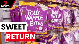 Polly Waffle returns to supermarket shelves after decade-long hiatus | 7 News Australia