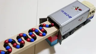 Marble Run Race  ☆ HABA Slope, Dump Truck & Garbage Truck # 20