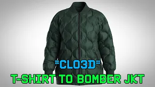 CLO3D | T-shirt to Bomber Jacket