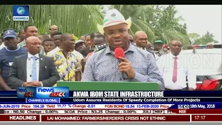 Udom Commissions Road Projects In Uyo