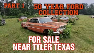 50 YEARS OF 1950'S -60'S FORD CARS & PARTS FOR SALE NEAR TYLER TEXAS pt.1  #Galaxie #junkcarwilly