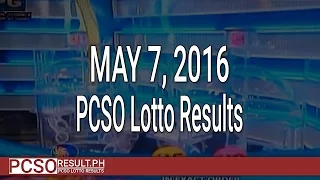 PCSO Lotto Results May 7, 2016 (6/55, 6/42, 6D, Swertres & EZ2)