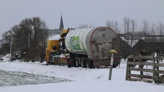 Melkwagen van de weg bij 't Woudt