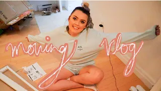MOVING VLOG |Shop with me for my new apartment! Walmart, IKEA, unboxing, settling in//move in vlog 3