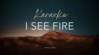 I See Fire (Ed Sheeran) - Acoustic Karaoke with Lyrics