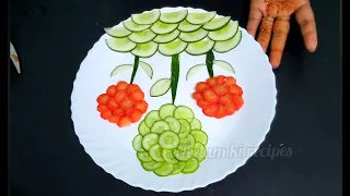How to make Beautiful And Easy Salad Decoration for School Competition