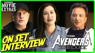 AVENGERS: ENDGAME | On-set Interview with Kevin Feige, Louis D'Esposito & Trinh Tran "Producers"