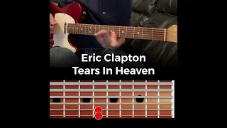 Eric Clapton - Tears In Heaven Electric Guitar Annotation