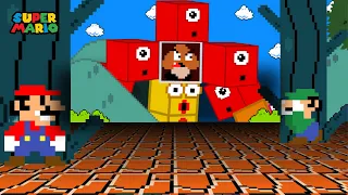 Mario and the rescue of Numberblock from a GIANT goomba | MARIO Animation