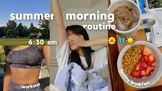 6:30 AM PRODUCTIVE SUMMER MORNING ROUTINE! healthy habits for your morning :)