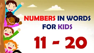 11 to 20 with spelling | 11 to 20 Number Words for Kids