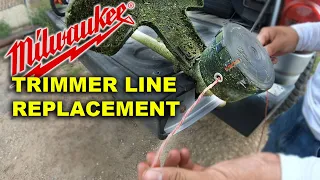 MILWAUKEE TRIMMER LINE REPLACEMENT