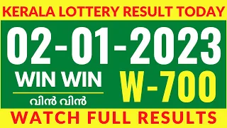 Win win W 700 kerala lottery result 2/1/2023 today.